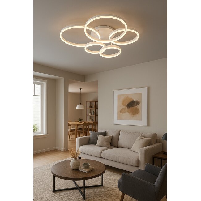 Geeti Design Plafondlamp Ravello 85,5 cm - Wit