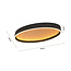 Geeti Design Plafondlamp Bormes 35 cm - Zwart/Goud