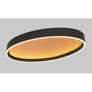 Geeti Plafondlamp Bormes 35 cm - Zwart/Goud