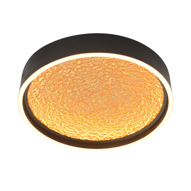 Geeti Design Plafondlamp Bormes 40 cm - Zwart/Goud