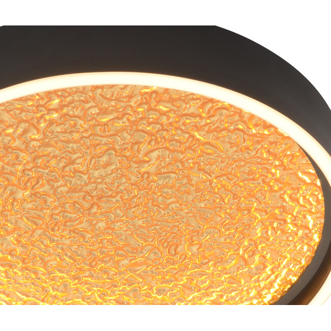 Geeti Design Plafondlamp Bormes 40 cm - Zwart/Goud
