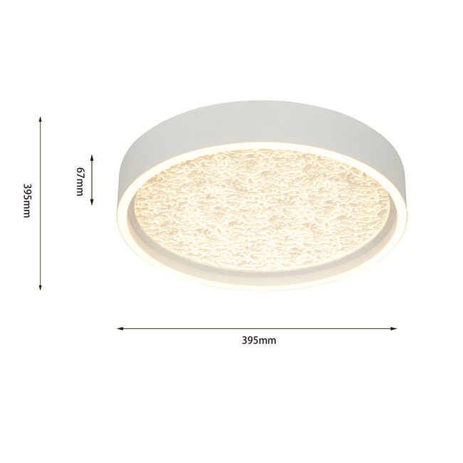 Geeti Design Plafondlamp Bormes 40 cm - Wit