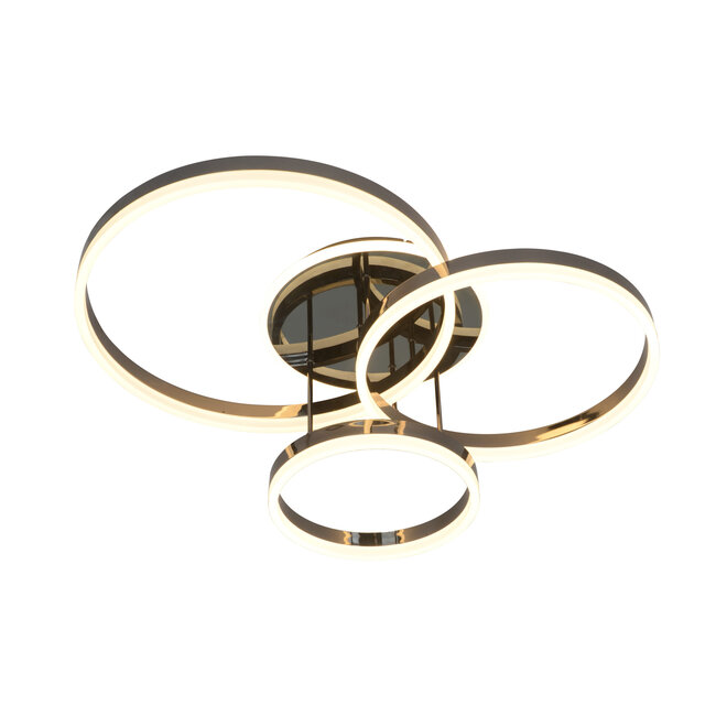 Geeti Design Plafondlamp Schenna 77 cm - Zwart/Chroom