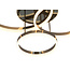 Geeti Design Plafondlamp Schenna 77 cm - Zwart/Chroom