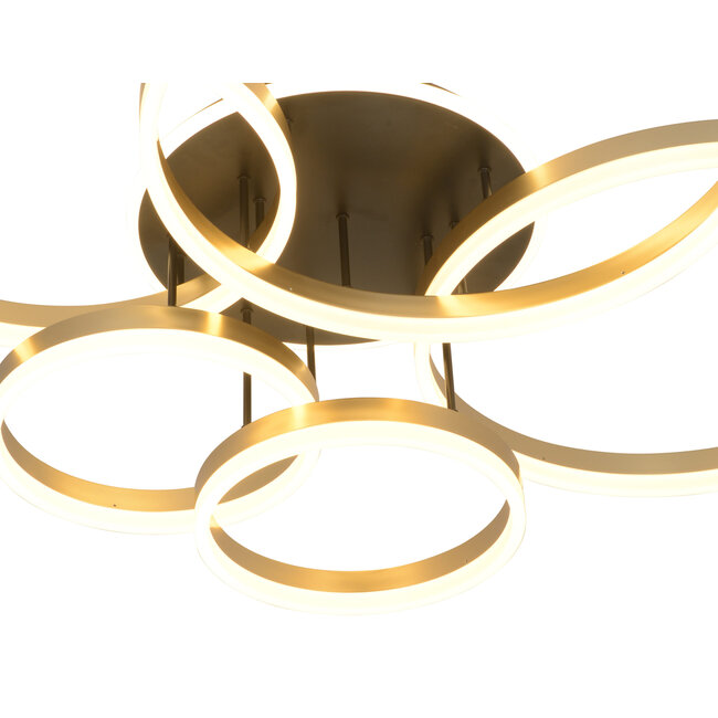 Geeti Design Plafondlamp Schenna 104,5 cm - Zwart/Goud