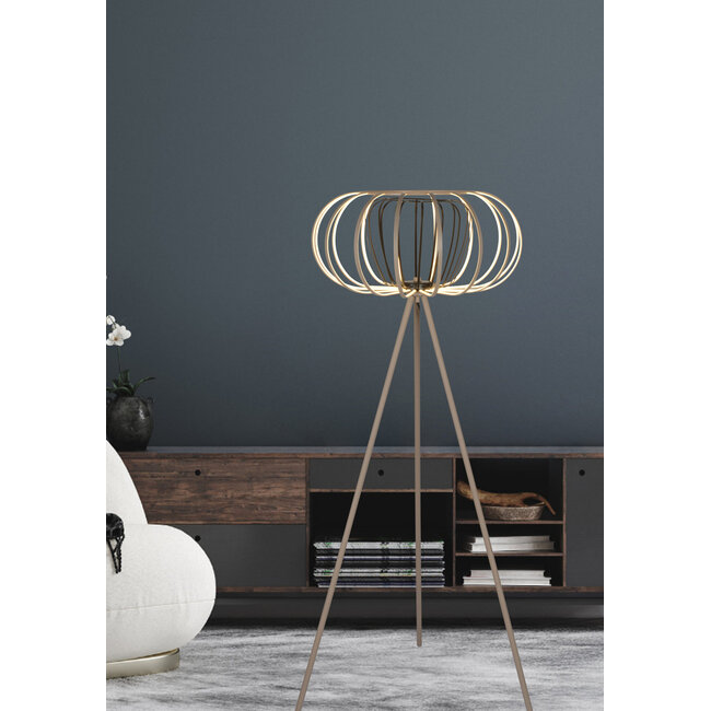 Geeti Design Vloerlamp Salo - Zand/Zwart