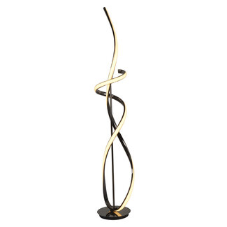 Geeti Vloerlamp Bandol - Zwart/Chroom