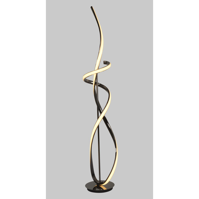 Geeti Design Vloerlamp Bandol - Zwart/Chroom
