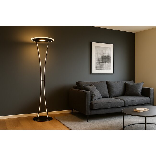 Geeti Design Vloerlamp Arnas - Zwart