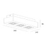 Artdelight Plafondlamp Bosco 3L - Champagne