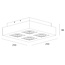 Artdelight Plafondlamp Bosco 4L - Champagne