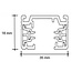 Artdelight 1-fase Railsysteem Megano 3m set (eindvoeding) - Wit/Champagne