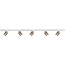 Artdelight 1-fase Railsysteem Megano 2m set (eindvoeding) - Wit/Champagne