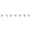 Artdelight 1-fase Railsysteem Megano 3m set (eindvoeding) - Wit/Champagne
