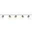 Artdelight 3-fase Railsysteem Megano 2m set (eindvoeding) - Wit/Champagne