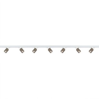 Artdelight 3-fase Railsysteem Megano 3m set (eindvoeding) - Wit/Champagne