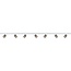 Artdelight 3-fase Railsysteem Megano 3m set (eindvoeding) - Wit/Champagne