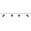 Artdelight 1-fase Railsysteem Megano 2m set (middenvoeding) - Wit/Champagne