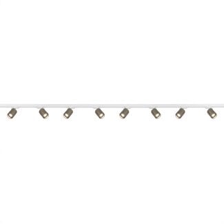 Artdelight 1-fase Railsysteem Megano 4m set (middenvoeding) - Wit/Champagne