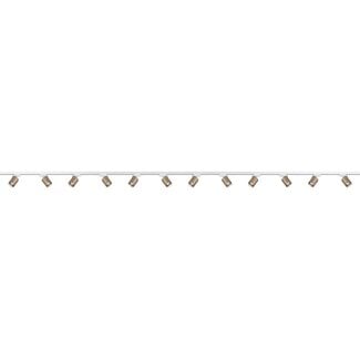 Artdelight 1-fase Railsysteem Megano 6m set (middenvoeding) - Wit/Champagne