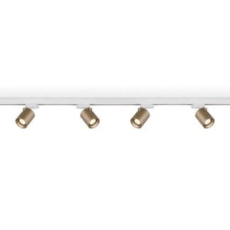 Artdelight 3-fase Railsysteem Megano 2m set (middenvoeding) - Wit/Champagne