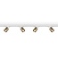 Artdelight 3-fase Railsysteem Megano 2m set (middenvoeding) - Wit/Champagne