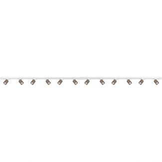 Artdelight 3-fase Railsysteem Megano 6m set (middenvoeding) - Wit/Champagne