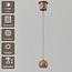 Artdelight Hanglamp Miami - Donker Brons