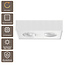 Artdelight Plafondlamp Brooklyn 2L - Wit - Dim To Warm