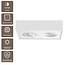 Artdelight Plafondlamp Brooklyn 2L - Wit