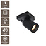 Artdelight Plafondlamp Mega 1L - Zwart