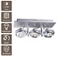 Artdelight Plafondlamp Meist 3L - Wit - Aluminium