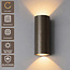 Artdelight Wandlamp Brody 2 - Donker Antiek Brons - Dim To Warm