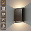 Artdelight Wandlamp Diaz L - Donker Antiek Brons - Dim To Warm