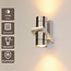 Artdelight Wandlamp Double - Aluminium