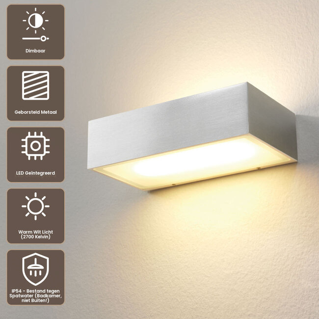 Artdelight Wandlamp Eindhoven 150 - Aluminium