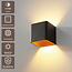 Artdelight Wandlamp Fulda - Zwart/Koper