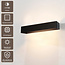 Artdelight Wandlamp Mainz XL - Zwart