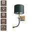 Artdelight Wandlamp Quad USB - Goud