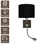 Artdelight Wandlamp Quad USB - Mat Staal