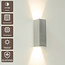 Artdelight Wandlamp Vegas 250 - Aluminium