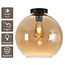 Artdelight Plafondlamp Marino 30cm - Amber