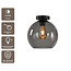 Artdelight Plafondlamp Marino 25cm - Smoke Grijs