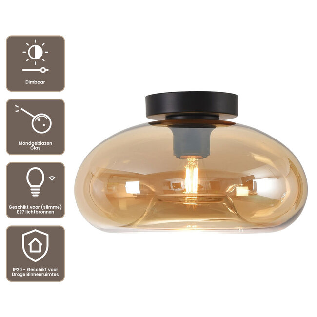 Artdelight Plafondlamp Paradise - Amber
