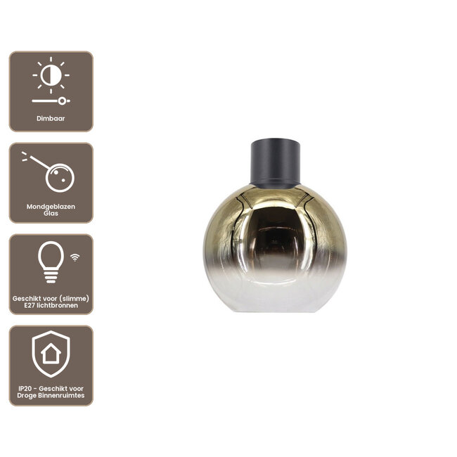 Artdelight Plafondlamp Rosario 20 - Goud