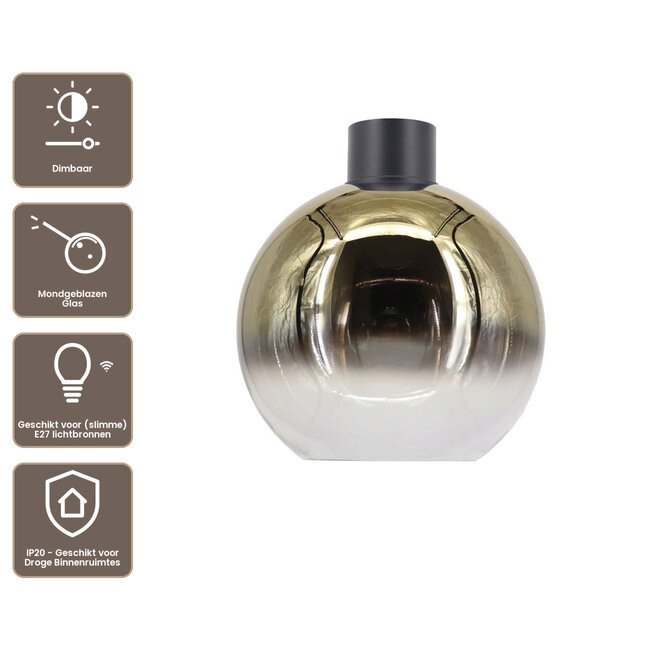 Artdelight Plafondlamp Rosario 30 - Goud