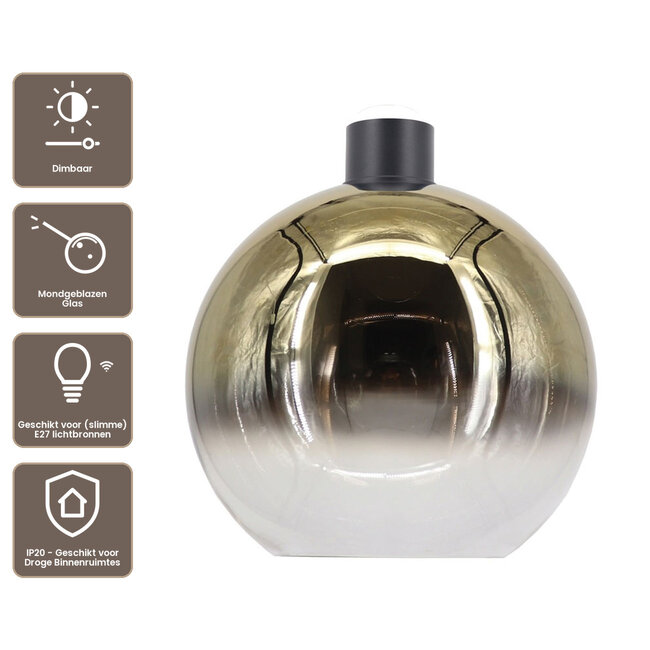Artdelight Plafondlamp Rosario 40 - Goud