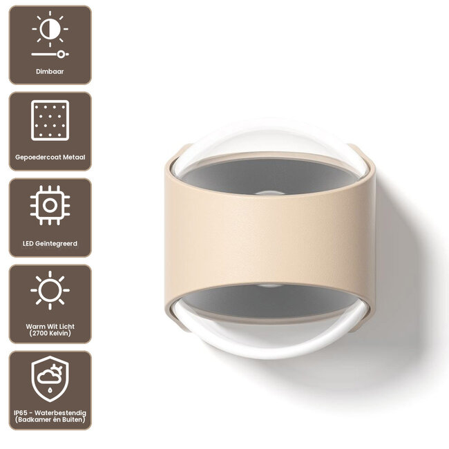 Artdelight Wandlamp London - Beige