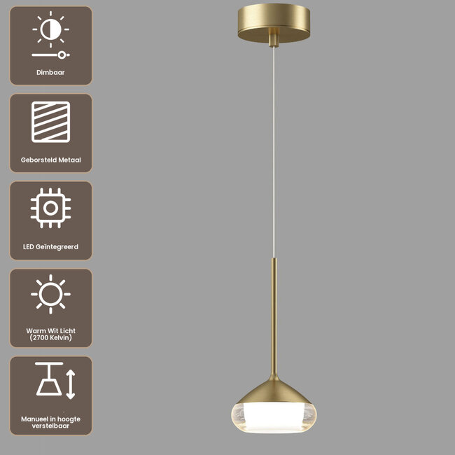Artdelight Hanglamp Phoenix - Goud