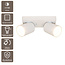 Artdelight Plafondlamp Megano 2L - Wit